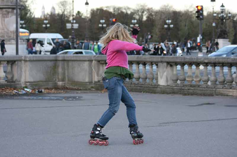 Getting around London on skates